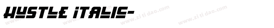 Hustle Italic字体转换